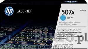 Toner HP CE401A / HP 507A Cyan do drukarek (Oryginalny)