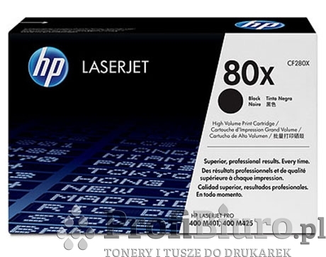 Toner HP 80X / CF280X Black do drukarek (Oryginalny) - Dual Pack [2x6.8k]