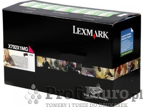 Toner Lexmark X792X1MG Magenta do drukarek (Oryginalny) [20k]