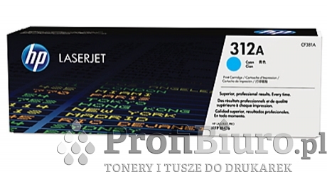 Toner HP 312A / CF381A Cyan do drukarek (Oryginalny) [2.7k]