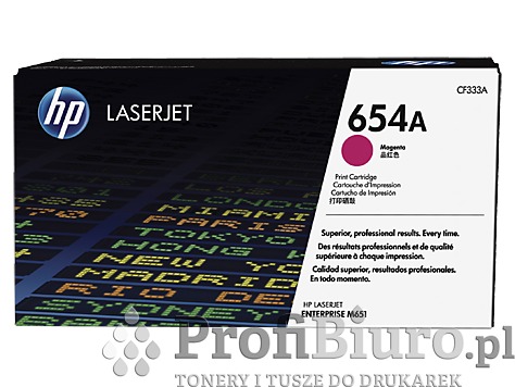 Toner HP 654A / CF333A Magenta do drukarek (Oryginalny) [15k]