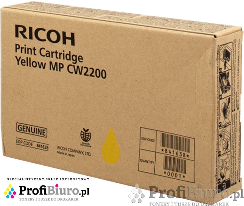 Tusz Ricoh 841642 Yellow do drukarek (Oryginalny) [100ml]