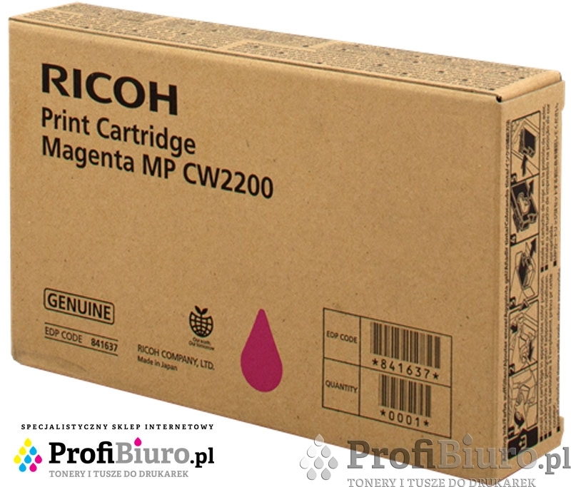 Tusz Ricoh 841641 Magenta do drukarek (Oryginalny) [100ml]