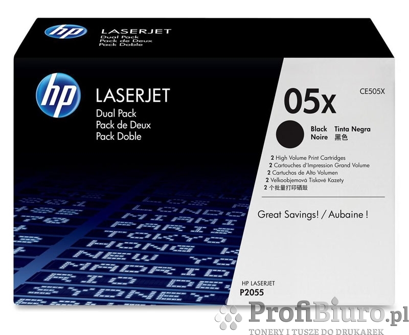 Toner HP 05X / CE505X Czarny do drukarek HP (Oryginalny) [6.5k]