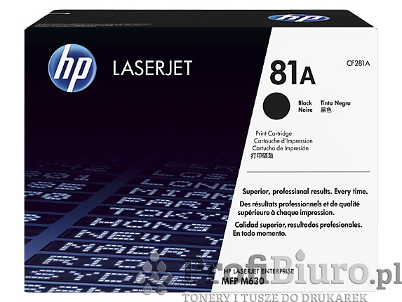Toner HP 81A / CF281A Black do drukarek (Oryginalny) [10.5k]