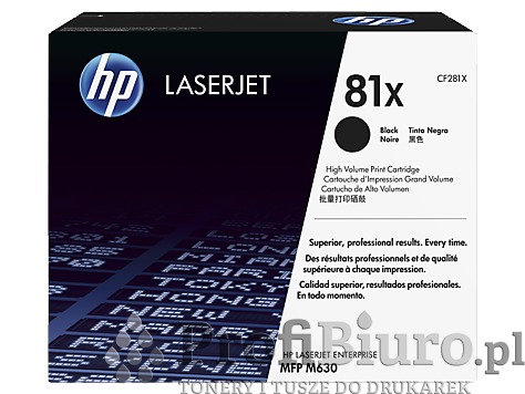 Toner HP 81X / CF281X Black do drukarek (Oryginalny) [25k]