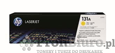 Toner HP 131A / CF212A Yellow do drukarek (Oryginalny)