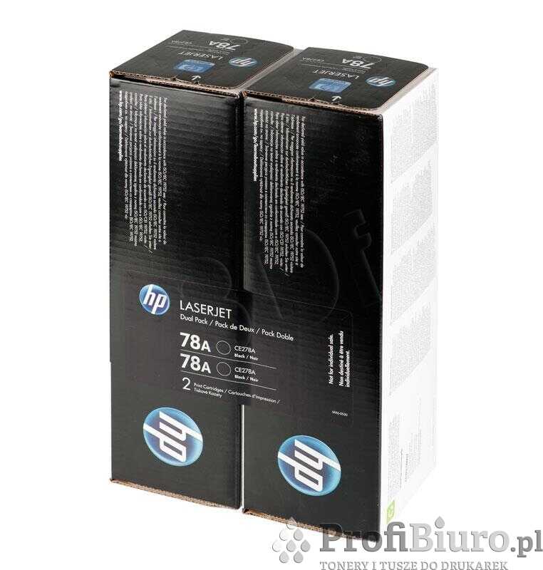 Toner HP 78A / CE278AD Black do drukarek (Oryginalny) [2x2.1k) Dual Pack
