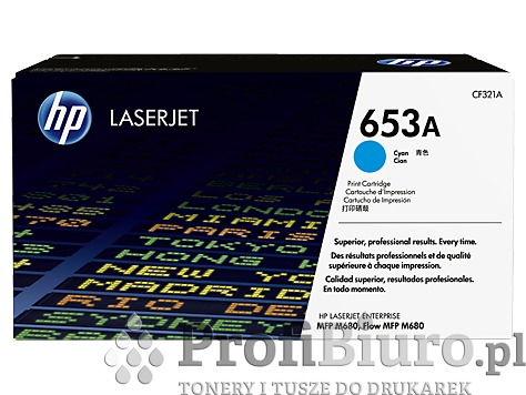 Toner HP 653A / CF321A Cyan do drukarek (Oryginalny) [16.5k]