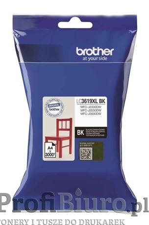 Tusz Brother LC3619XLBK Black do drukarek (Oryginalny)