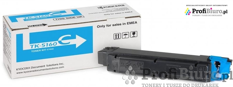 Toner Kyocera TK-5160C Cyan do drukarek (Oryginalny) [12k]