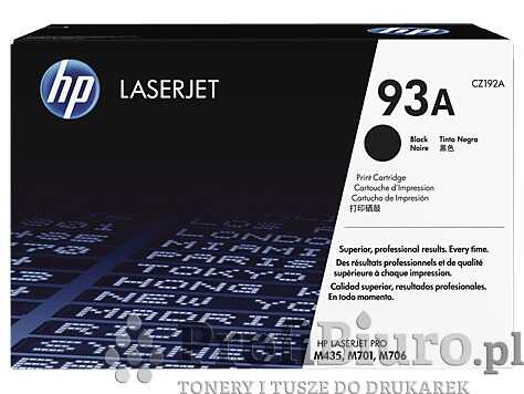 Toner HP 93A / CZ192A Black do drukarek (Oryginalny) [12k]