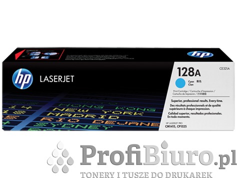 Toner HP 128A / CE321A Cyan do drukarek (Oryginany) [1.3k]