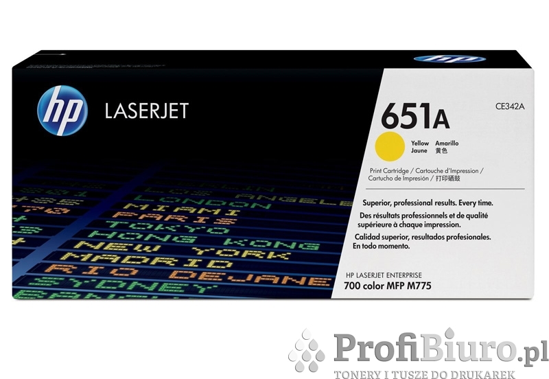 Toner HP 651A / CE342A Yellow do drukarek (Oryginalny) [16k]