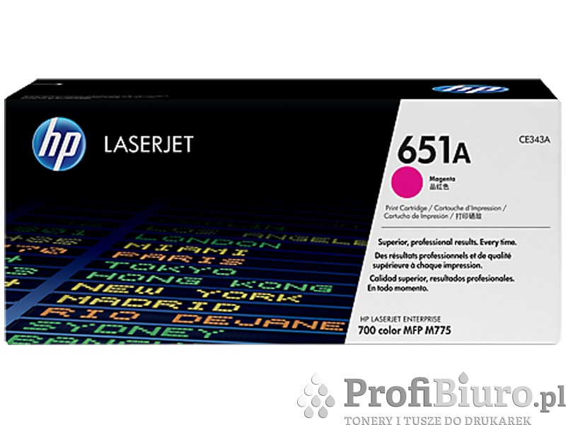 Toner HP 651A / CE343A Magenta do drukarek (Oryginalny) [16k]