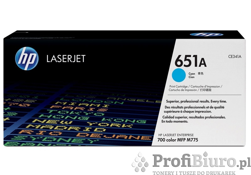 Toner HP 651A / CE341A Cyan do drukarek (Oryginalny) [16k]