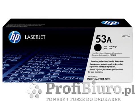 Toner HP 53A / Q7553A Czarny do drukarek (Oryginalny) [3k]