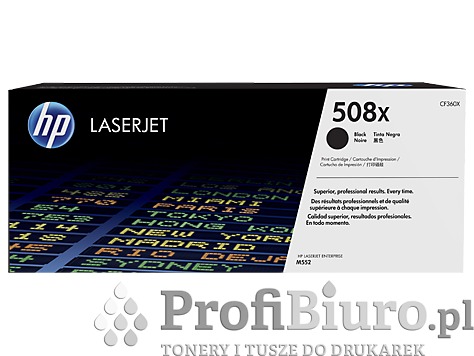 Toner HP 508X / CF360X Black do drukarek (Oryginalny) [12.5k]