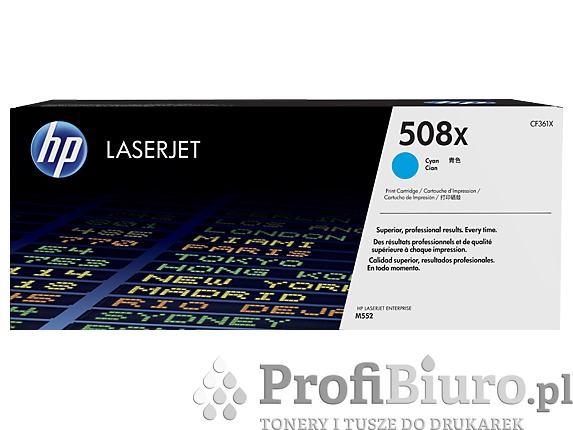 Toner HP 508X / CF361X Cyan do drukarek (Oryginalny) [9.5k]