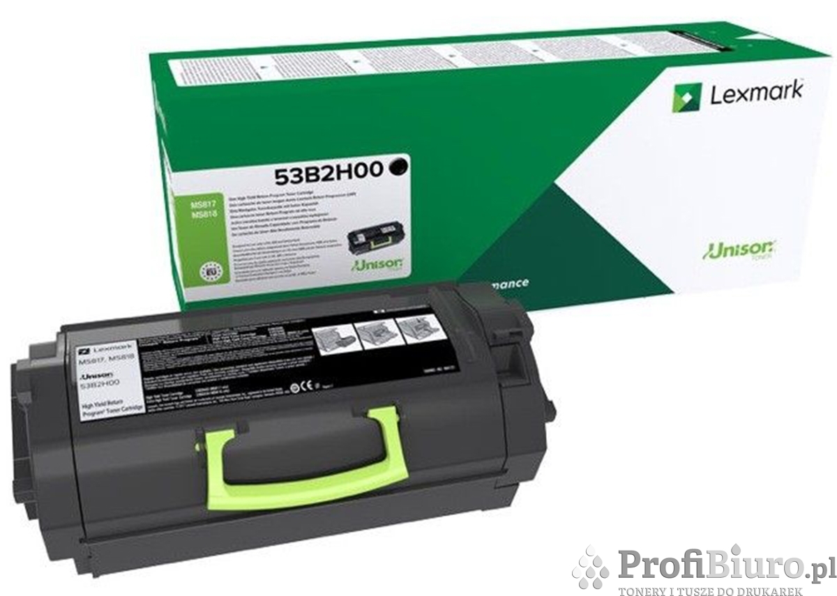 Toner Lexmark 53B2H00 Czarny do drukarek (Oryginalny) [25k]