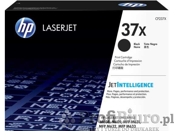 Toner HP 37X / CF237X Black do drukarek (Oryginalny) [25k]