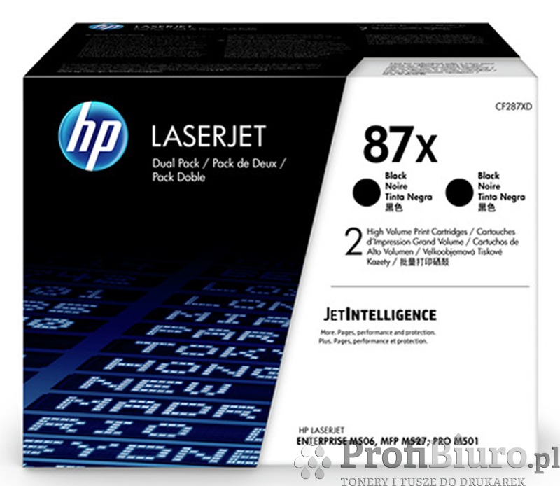 Toner HP 87X / CF287XD Black do drukarek (Oryginalny) [2x18k] - 2 Pack