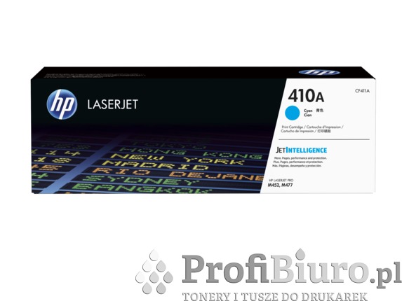 Toner HP 410A / CF411A Cyan do drukarek (Oryginalny) [2.3k]