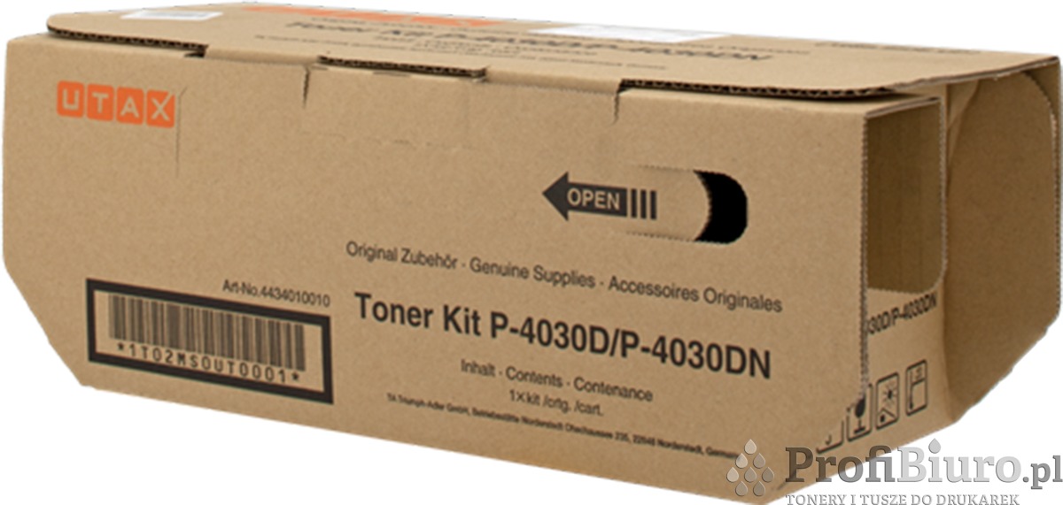 Toner UTAX 4434010010 Black do drukarek (Oryginalny) [12.5k]