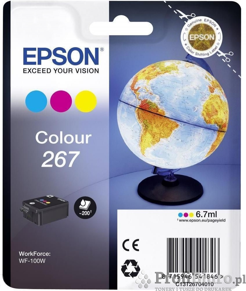 Tusz Epson T2670 Kolor do drukarek (Oryginalny) [6.7ml]