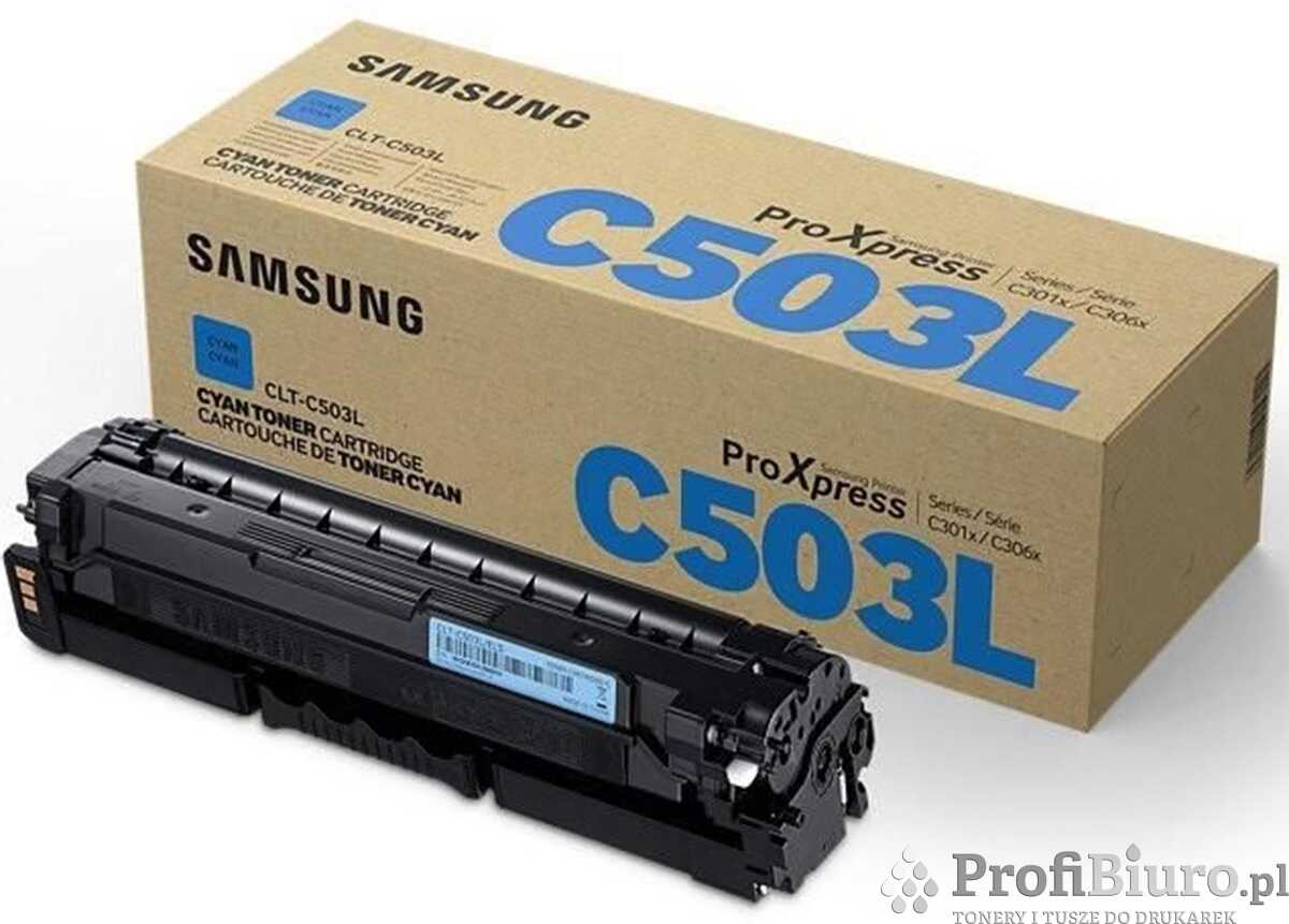 Toner Samsung CLT-C503L Cyan do drukarek (Oryginalny) [5k]