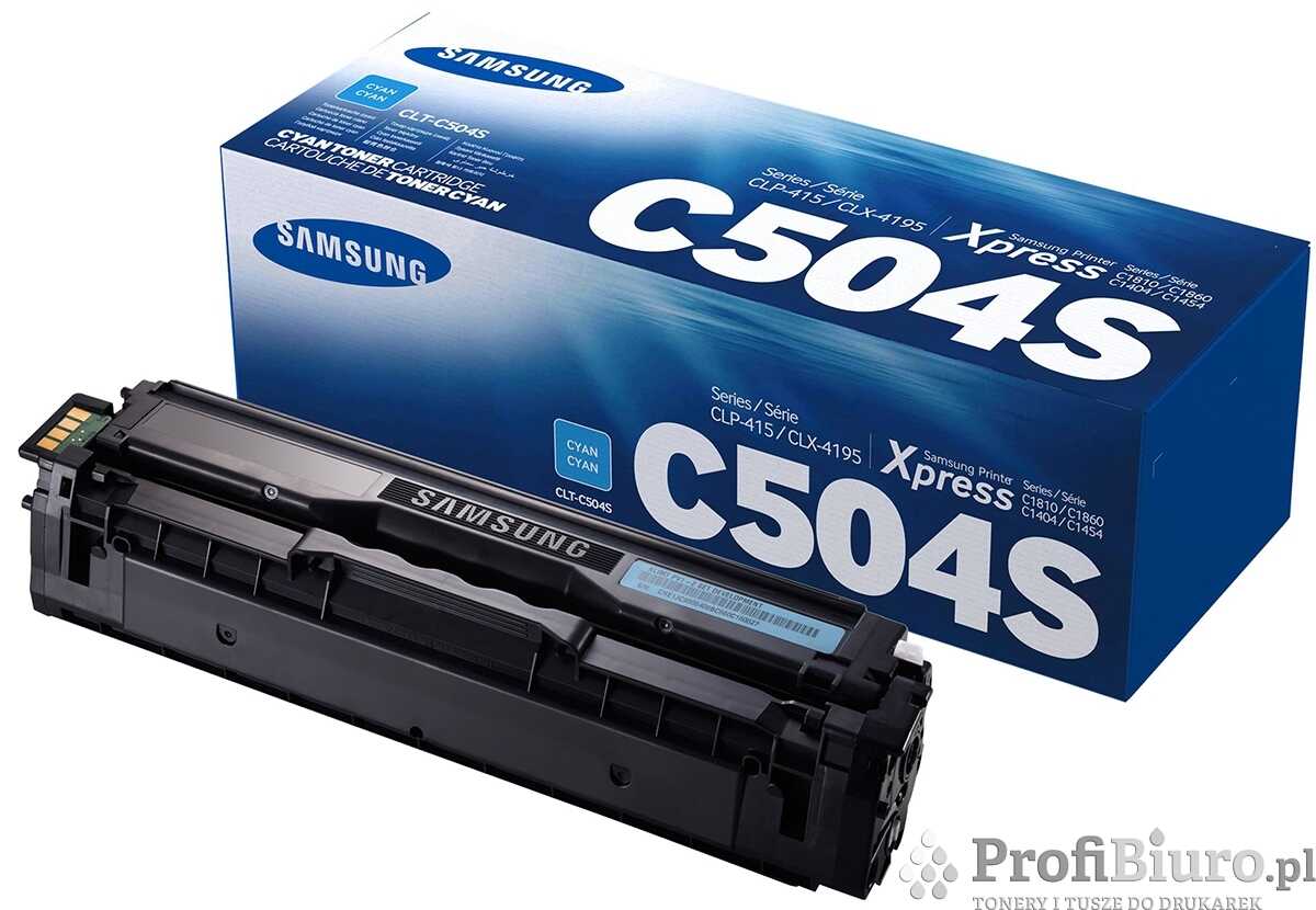Toner Samsung CLT-C504S Cyan do drukarek (Oryginalny) [1.8k]