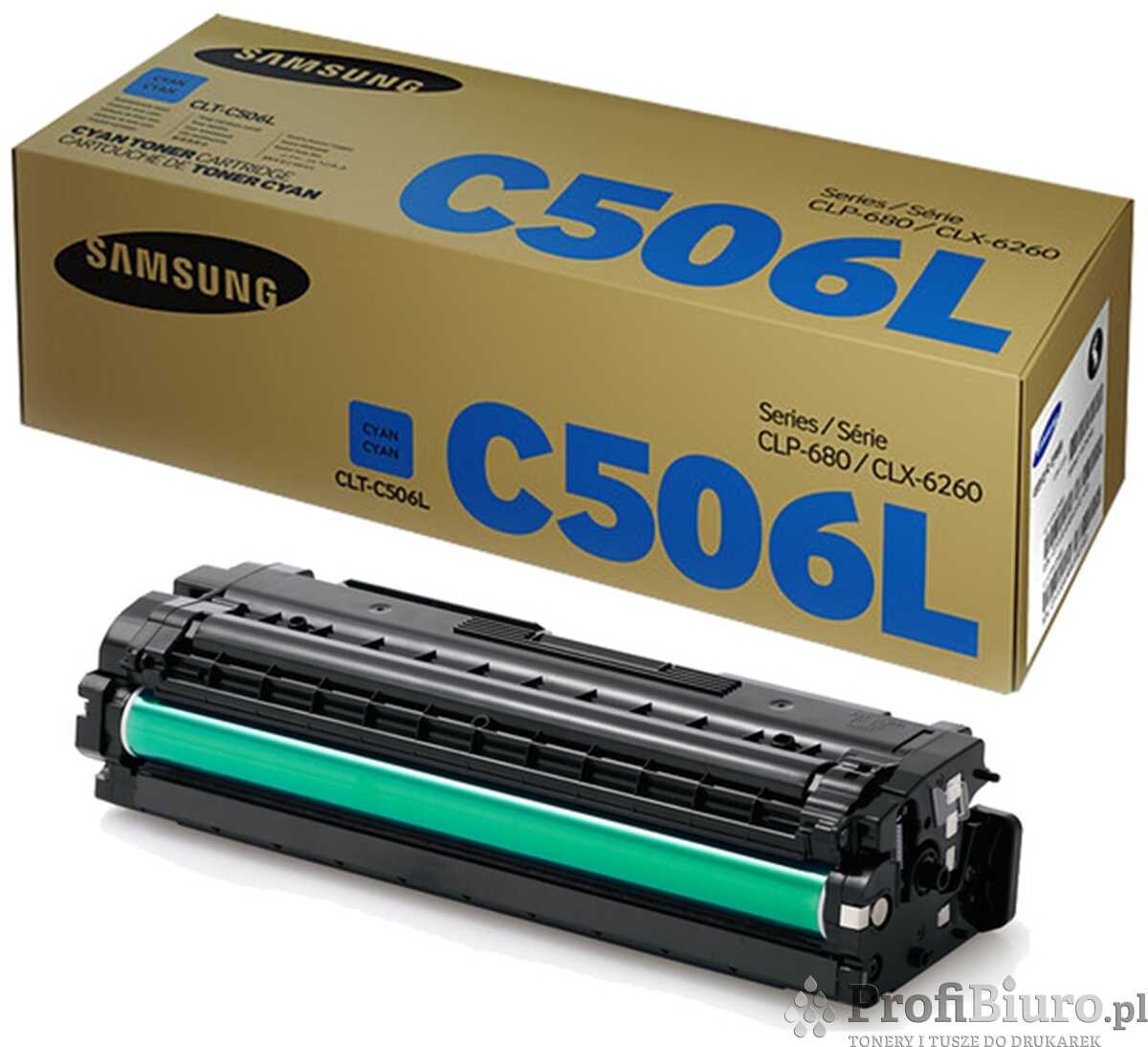 Toner Samsung CLT-C506L Cyan do drukarek (Oryginalny) [3.5k]