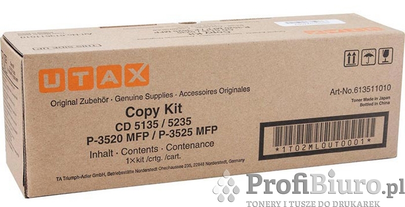 Toner UTAX 613511010 Black do drukarek (Oryginalny) [7.2k]