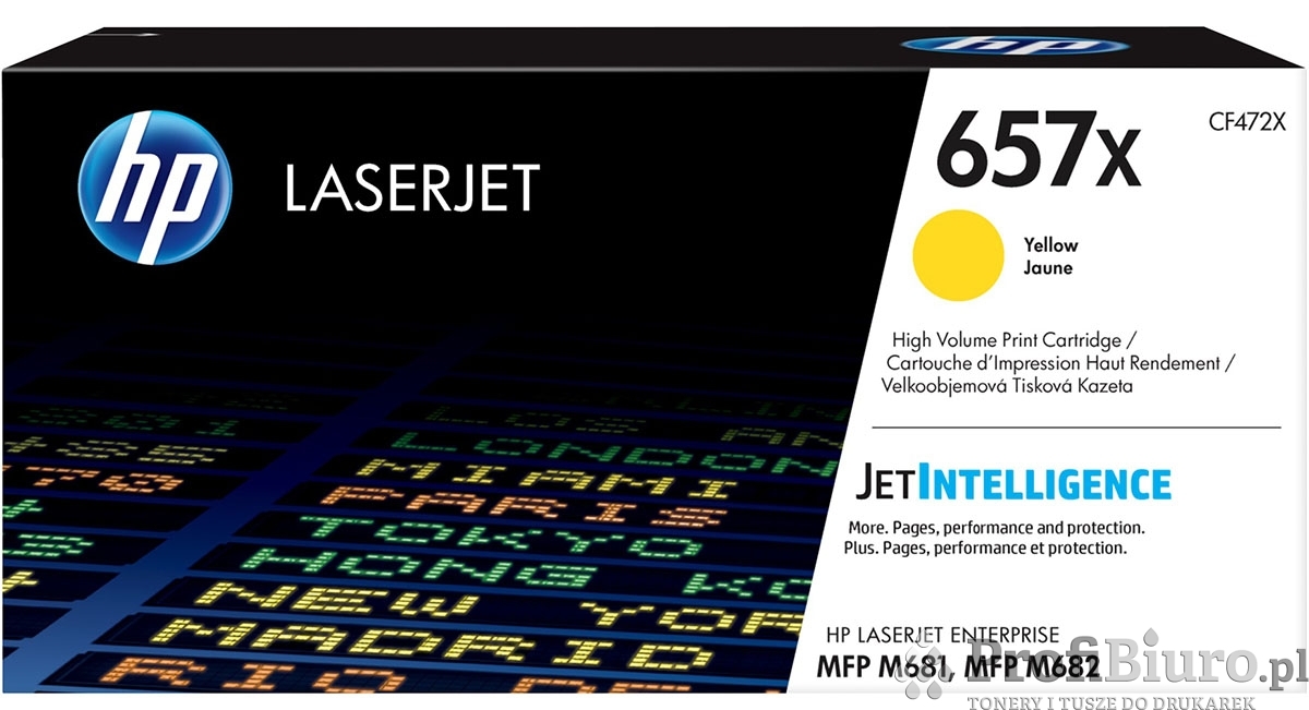Toner HP 657X / CF472X Yellow do drukarek (Oryginalny) [23k]