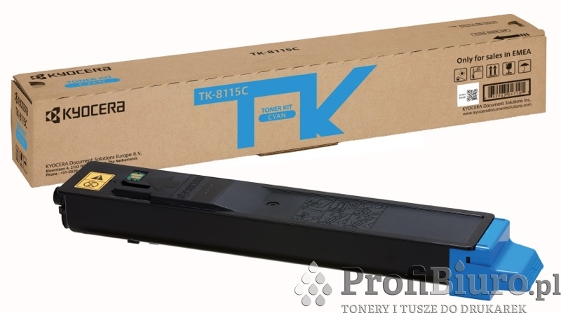 Toner Kyocera TK-8115C Cyan do drukarekek (Oryginalny) [6k]