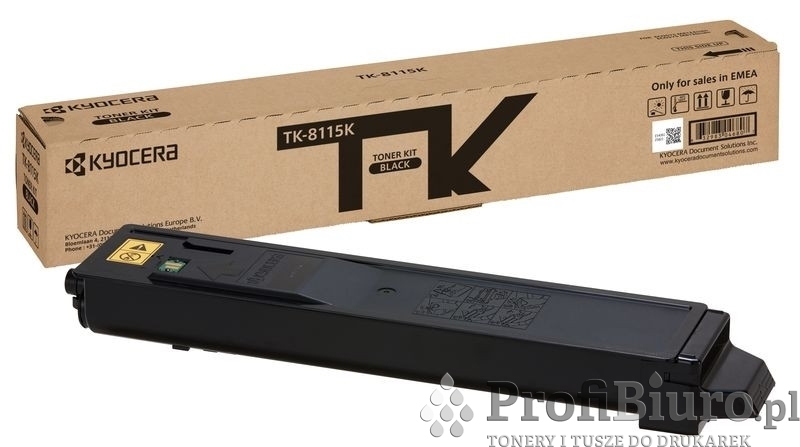 Toner Kyocera TK-8115K Black do drukarekek (Oryginalny) [12k]