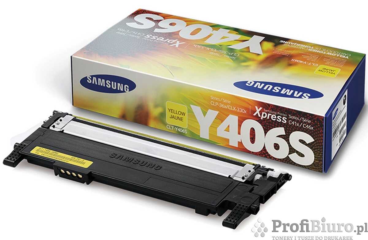 Toner Samsung CLT-Y406S Yellow do drukarek (Oryginalny) [1k]