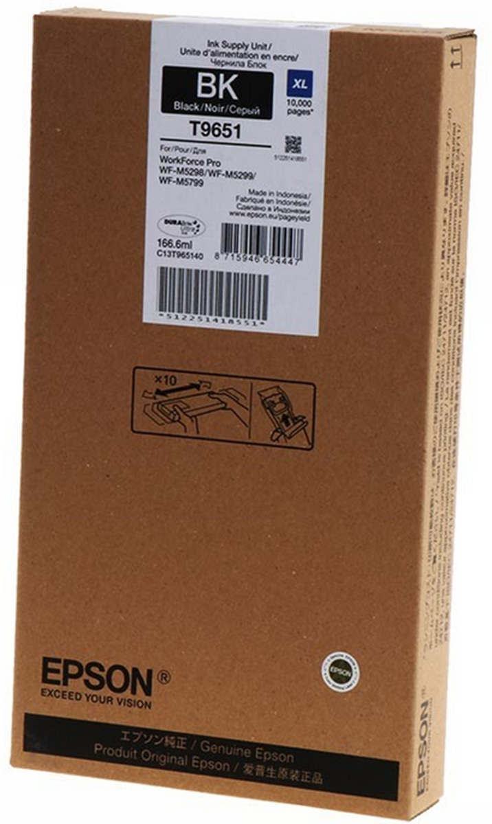 Tusz Epson T9651 Black do drukarek (Oryginalny) [10k]
