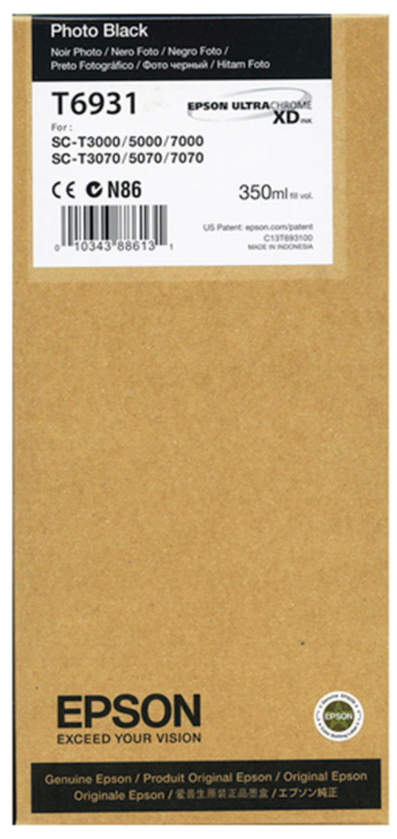 Tusz Epson T6931 Photo Black do drukarek (Oryginalny) [350ml]