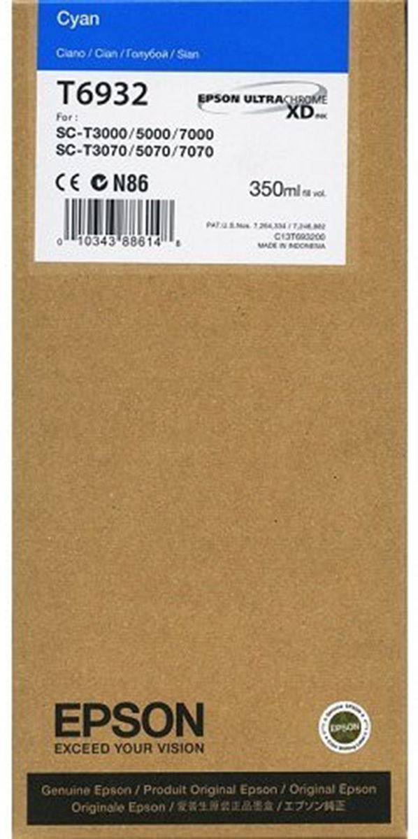 Tusz Epson T6932 Cyan do drukarek (Oryginalny) [350ml]
