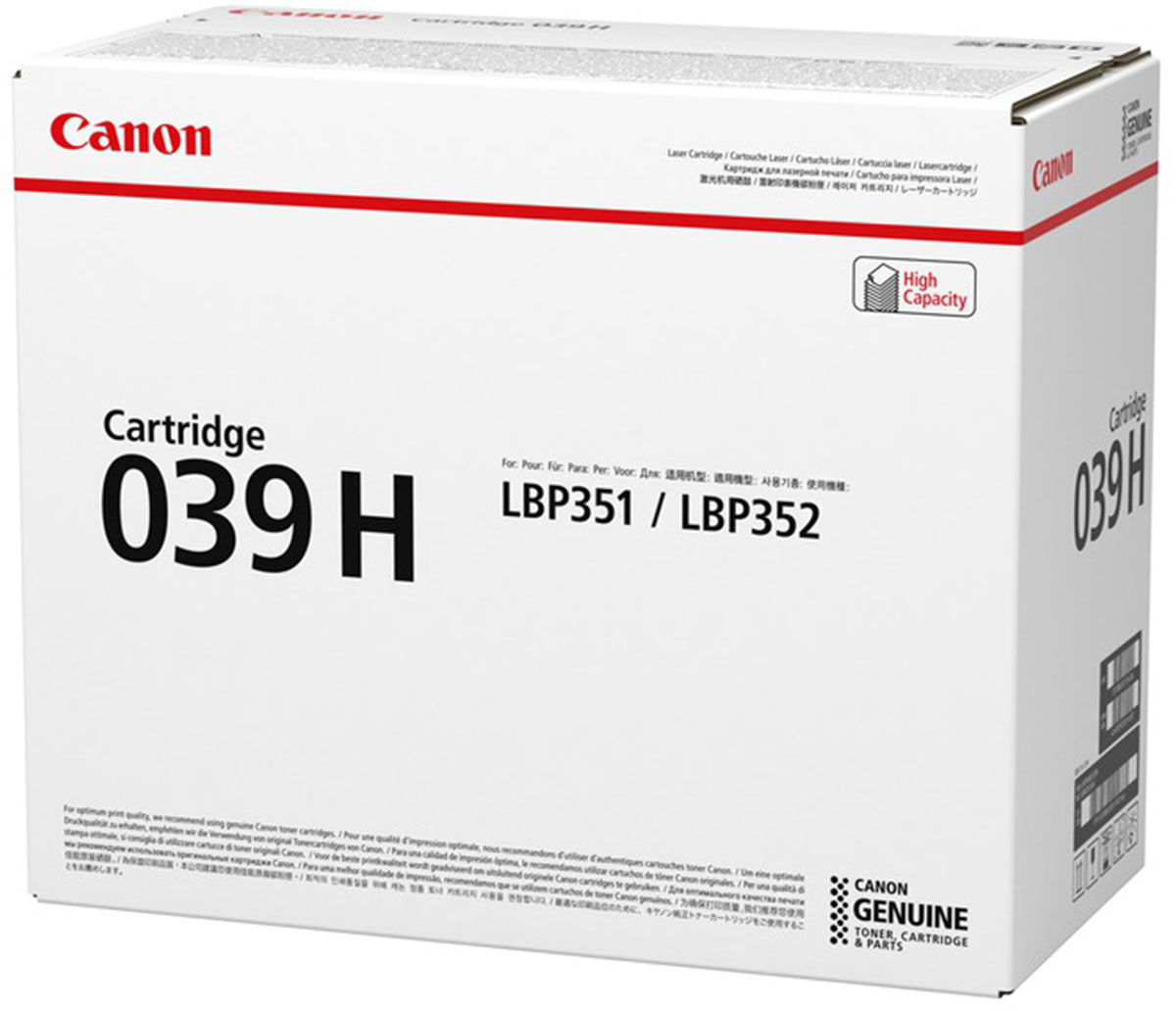 Toner Canon 039H / CRG-039H Czarny do drukarek (Oryginalny) [25k]