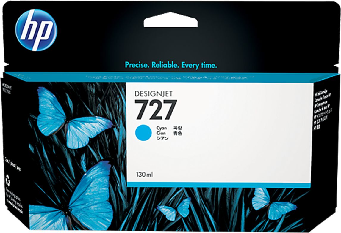 Tusz HP 727 / B3P19A Cyan do drukarek (Oryginalny) [130ml]