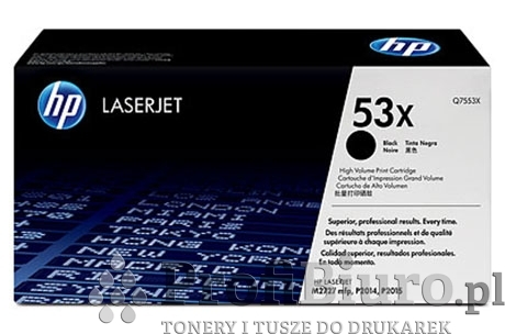 Toner HP 53X / Q7553X Czarny do drukarek (Oryginalny) [7k]