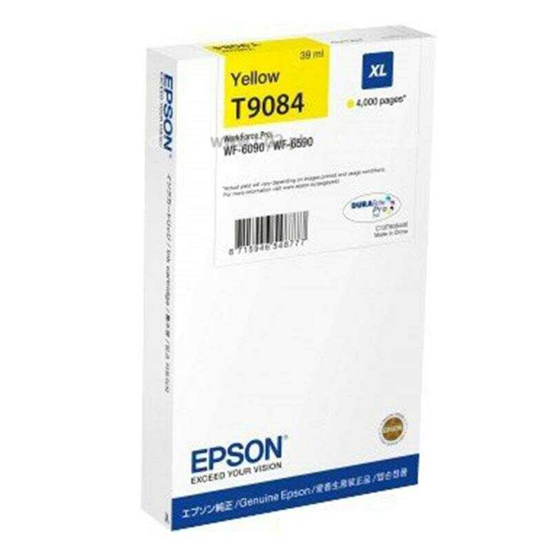 Tusz Epson T9084 / C13T908440 Yellow do drukarek (Oryginalny) [39ml]