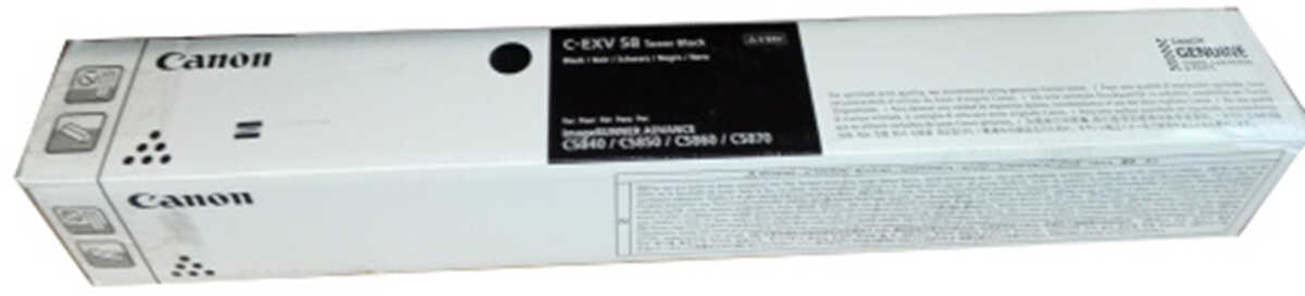 Toner Canon C-EXV58BK / 3763C002 Czarny do drukarek (Oryginalny) [60k]