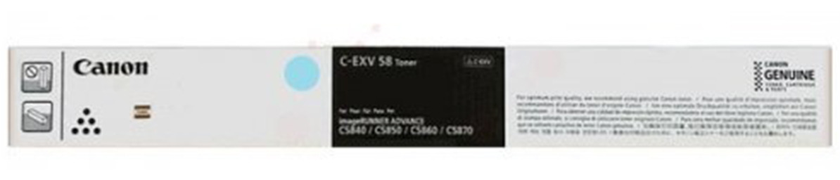 Toner Canon C-EXV58C / 3767C002 Cyan do drukarek (Oryginalny) [26k]