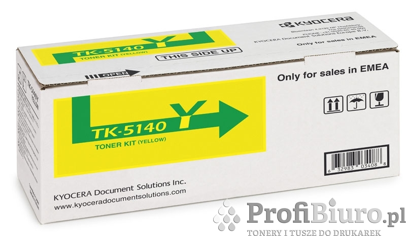 Toner Kyocera TK-5140Y Yellow do drukarek (Oryginalny) [5k]
