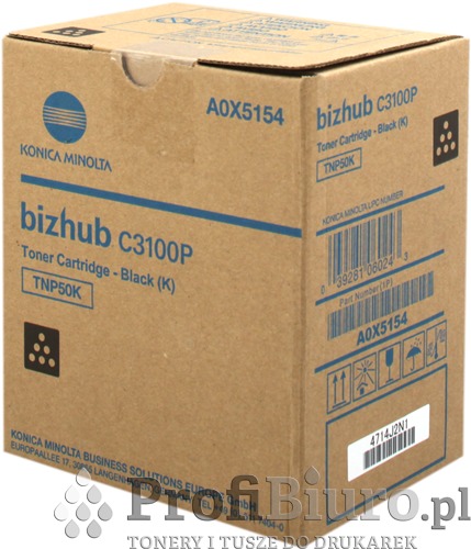 Toner Konica-Minolta TNP-50K Black do drukarek (Oryginany) [5k]