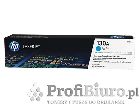 Toner HP 130A / CF351A Cyan do drukarek (Oryginalny) [1k]