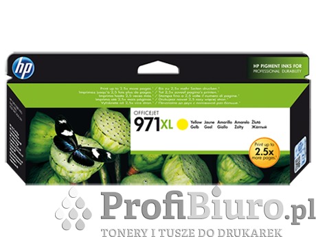 Tusz HP 971XL / CN628AE Yellow do drukarek (Oryginalny) [86.5ml]